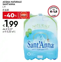 Bennet Acqua naturale SANT'ANNA offerta