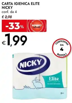 Bennet Carta igienica elite NICKY offerta
