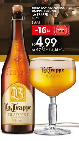 Bennet Birra doppio malto trappist blond LA TRAPPE offerta