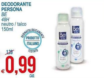 MD Discount Be Deodorante Persona 150ml offerta