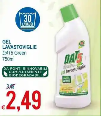 MD Discount DAT5 Green Gel Lavastoviglie 750ml offerta