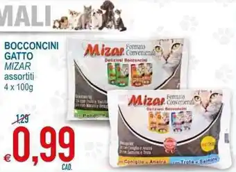 MD Discount Mizar Bocconcini Gatto 4x100g offerta