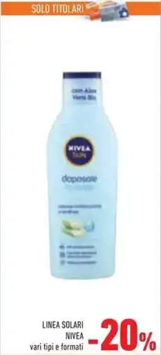 Conad Superstore Linea solari NIVEA offerta