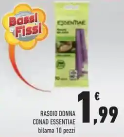Conad Superstore Rasoio donna conad essentiae bilama offerta