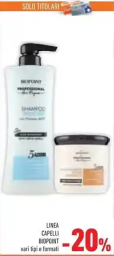 Conad Superstore Linea capelli BIOPOINT offerta