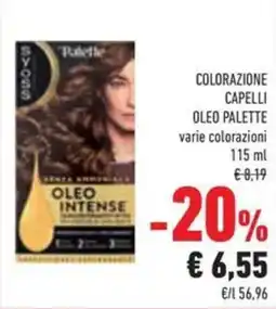 Conad Superstore Syoss colorazione capelli oleo palette offerta