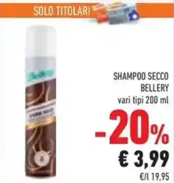 Conad Superstore Shampoo secco BELLERY offerta