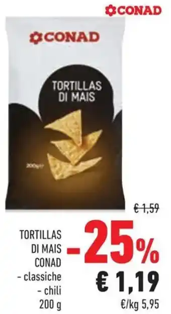 Conad Superstore Tortillas di mais CONAD offerta