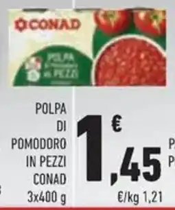 Conad Superstore Polpa di pomodoro in pezzi CONAD offerta