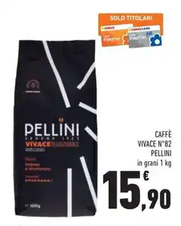 Conad Superstore Caffè vivace n°82 pellini in grani offerta