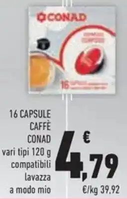 Conad Superstore 16 capsule caffe CONAD offerta