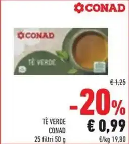 Conad Superstore Tè verde CONAD offerta