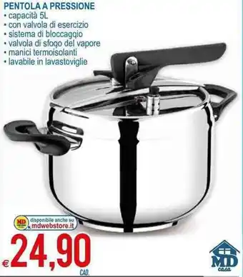 MD Discount Pentola a Pressione 5L offerta