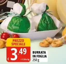 Tigros Burrata in foglia offerta