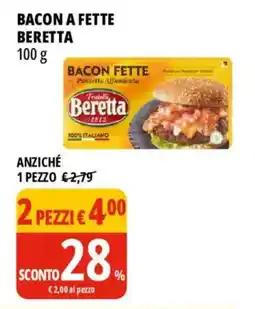Tigros Bacon a fette BERETTA offerta