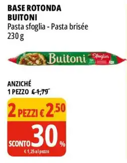 Tigros Base rotonda BUITONI offerta