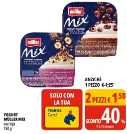 Tigros Yogurt müller mix offerta