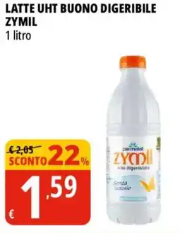 Tigros Latte uht buono digeribile ZYMIL offerta