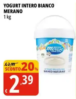 Tigros Yogurt intero bianco MERANO offerta