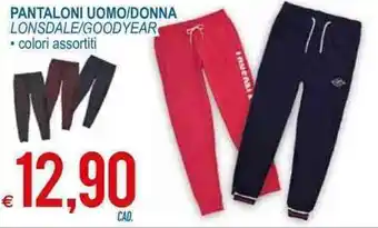 MD Discount Lonsdale/Goodyear Pantaloni Uomo/Donna offerta