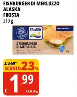 Tigros Fishburger di merluzzo alaska FROSTA offerta