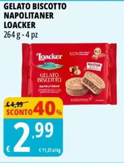 Tigros Gelato biscotto napolitaner LOACKER offerta