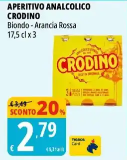 Tigros Aperitivo analcolico CRODINO offerta