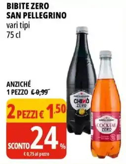 Tigros Bibite zero SAN PELLEGRINO offerta