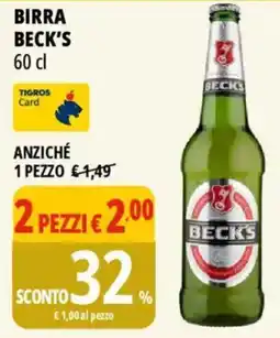 Tigros Birra BECK'S offerta