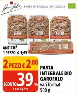 Tigros Pasta integrale bio GAROFALO offerta