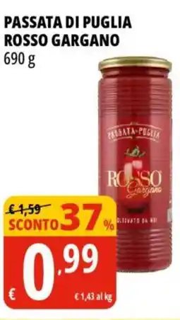 Tigros Passata di puglia ROSSO GARGANO offerta