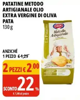 Tigros Patatine metodo artigianale olio extra vergine di oliva PATA offerta