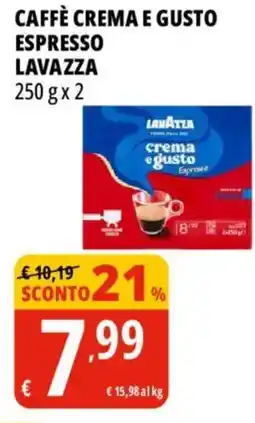 Tigros Caffè crema e gusto espresso LAVAZZA offerta