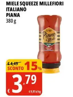 Tigros Miele squeeze millefiori italiano PIANA offerta