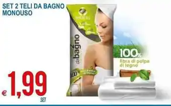 MD Discount Set 2 Teli da Bagno Monouso offerta