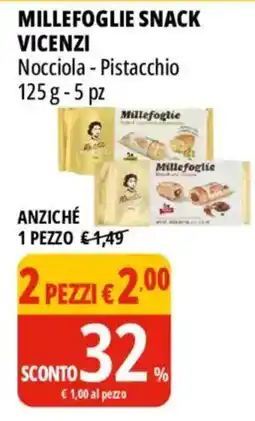 Tigros Millefoglie snack VICENZI offerta