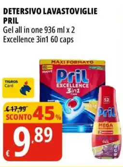 Tigros Detersivo lavastoviglie PRIL offerta