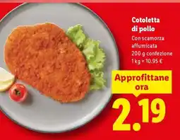Lidl Cotoletta di pollo offerta
