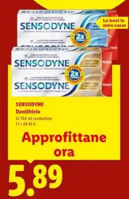 Lidl Sensodyne Dentifricio offerta