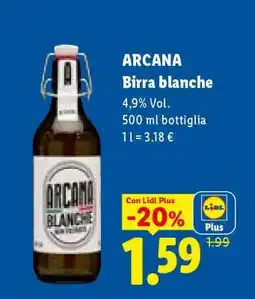 Lidl Arcana Birra blanche offerta