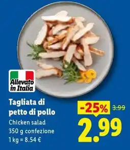 Lidl Tagliata Di Petto Di Pollo offerta