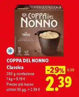 Lidl Coppa del Nonno offerta