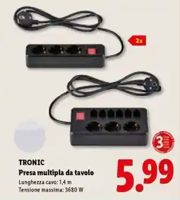 Lidl TRONIC Presa multipla da tavolo offerta