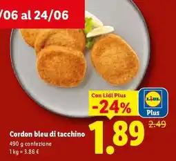 Lidl Cordon Bleu di tacchino offerta