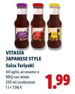 Lidl VITASIA JAPANESE STYLE Salsa Teriyaki offerta