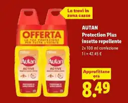 Lidl AUTAN Protection Plus insetto repellente offerta