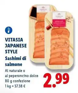 Lidl VITASIA JAPANESE STYLE Sashimi di salmone offerta