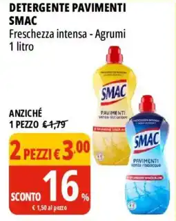 Tigros Detergente pavimenti SMAC offerta