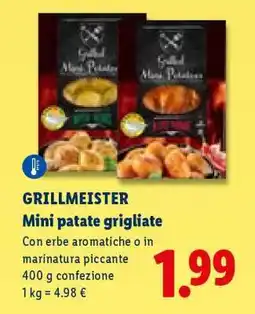 Lidl Grillmeister Mini patate grigliate offerta
