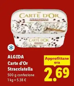 Lidl ALGIDA Carte d'Or Stracciatella offerta